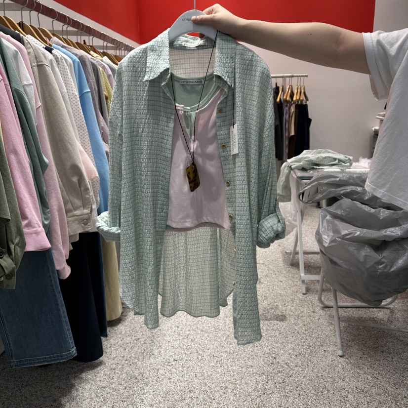 ATPZ韓國東大門直郵女士新款熱賣職業休閑推薦襯衫蕾絲衫ATTENTION PLEAES襯衫/蕾絲衫