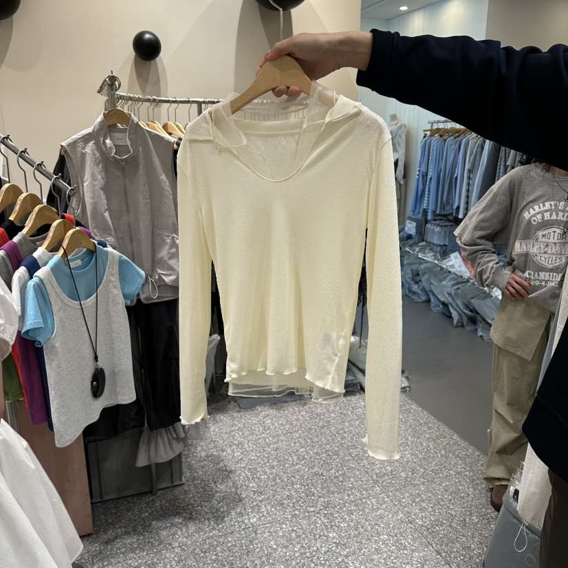 SOF韓國代購女裝新款26春夏推薦職業時尚人氣休閑長袖T恤SOF長袖T恤