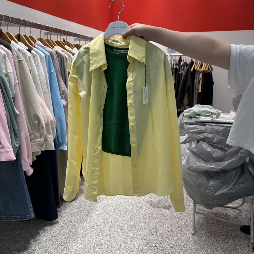 ATPZ韓國東大門直郵女士新品職業26春夏襯衫蕾絲衫不含項鏈ATTENTION PLEAES襯衫/蕾絲衫