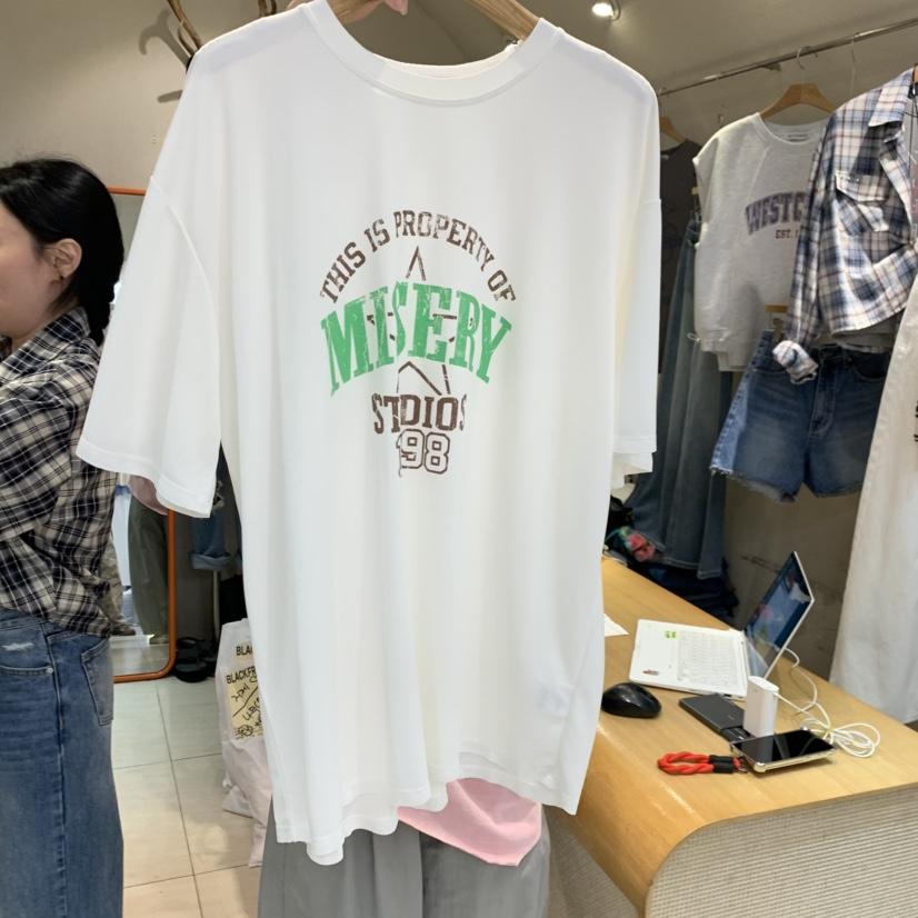 BLACKFRIDAY韓國直郵實拍女裝新款職業26春夏休閑人氣T恤BLACK FRIDAYT恤