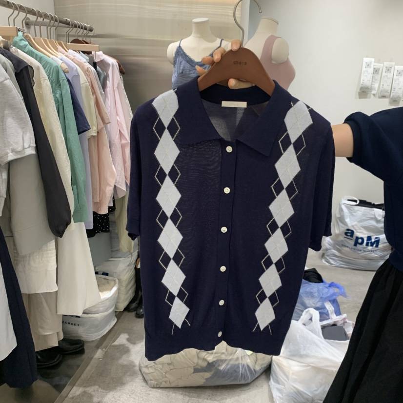 CHAE韓國東大門直郵女裝新品休閑職業26春夏推薦人氣針織衫CHAE針織衫