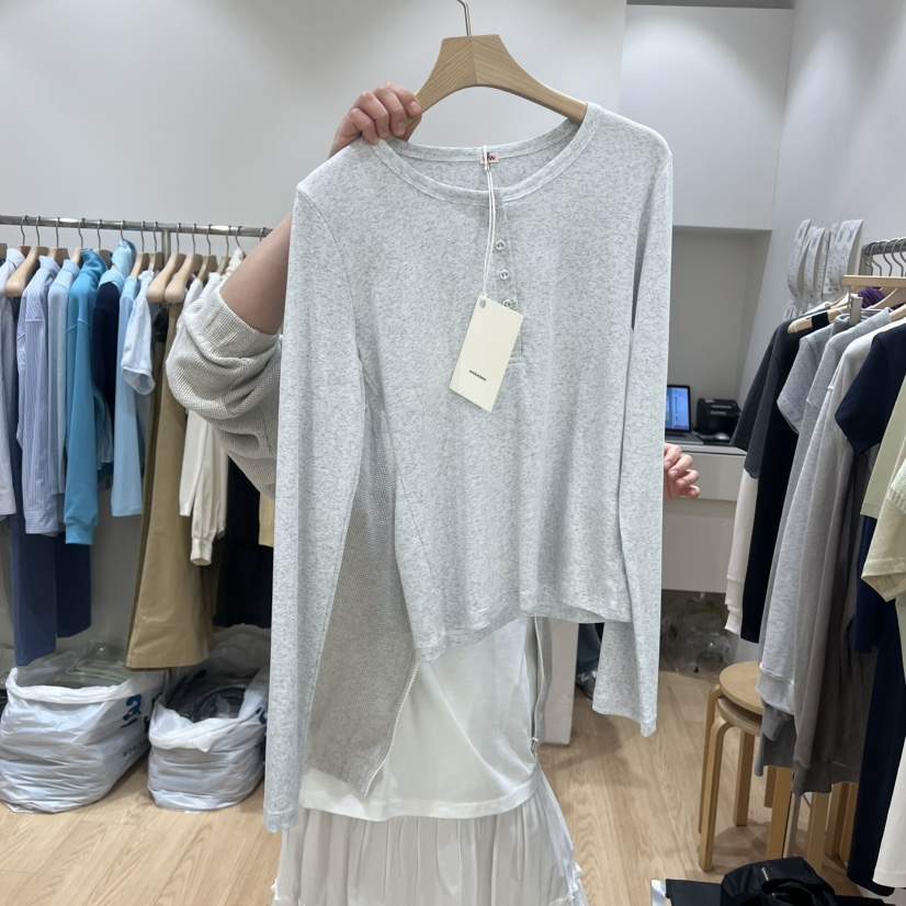 HAUS-A韓國東大門代購女士新款推薦時尚26春夏熱賣長袖T恤HAUSWOMEN長袖T恤