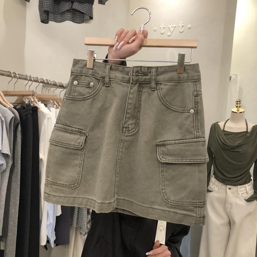 TAKE YOUE TIME韓國東大門代購女裝新品26春夏短裙工裝TAKE YOUE TIME短裙