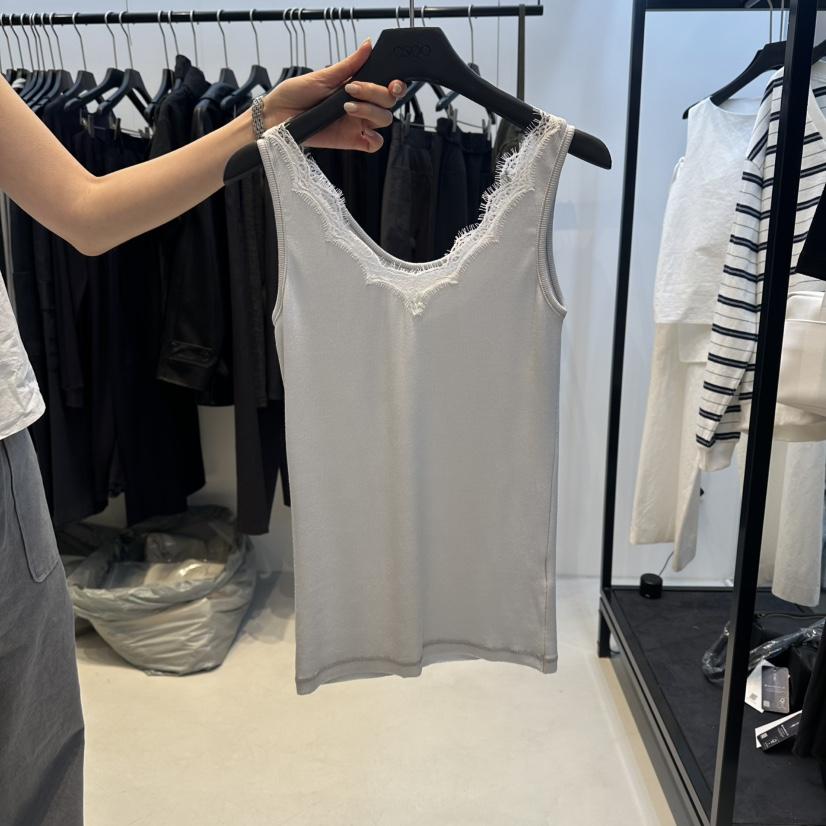 OSOO韓國直郵女士新款休閑人氣時尚職業吊帶背心蕾絲羅紋OSOO吊帶/背心