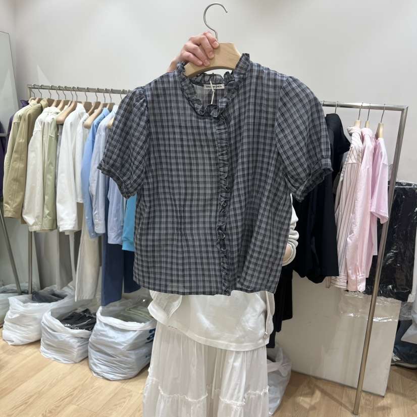 HAUS-A韓國東大門代購女裝新品職業人氣推薦26春夏襯衫蕾絲衫HAUSWOMEN襯衫/蕾絲衫