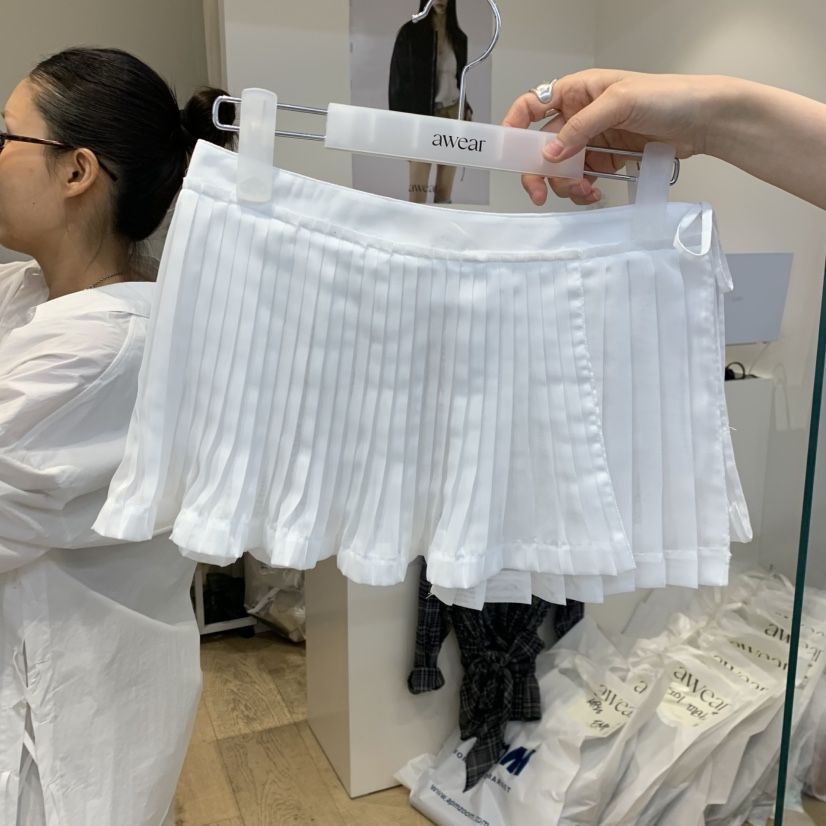 RUMIRU/AWEAR韓國東大門代購女裝新品時尚熱賣休閑短裙蕾絲awear/RUMIRU短裙