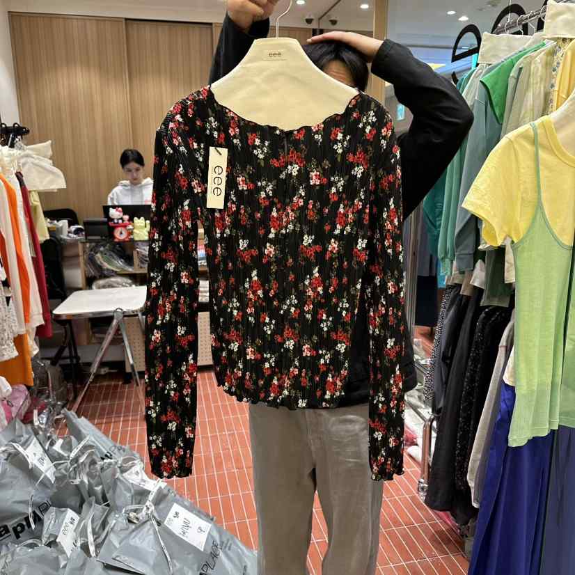 EEE韓國直郵實拍女裝新品休閑時尚熱賣人氣推薦襯衫蕾絲衫EEE襯衫/蕾絲衫