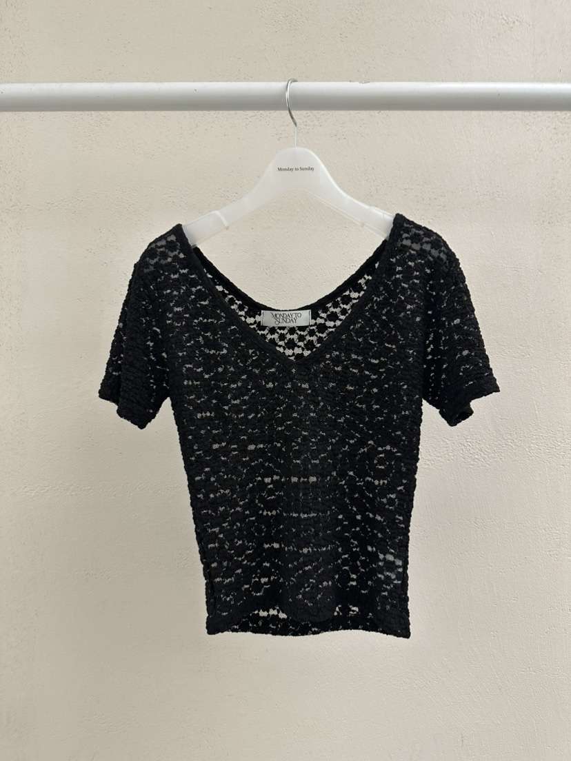 MONDAY TO SUNDAY韓國東大門代購女裝新品時尚26春夏T恤MONDAY TO SUNDAYT恤