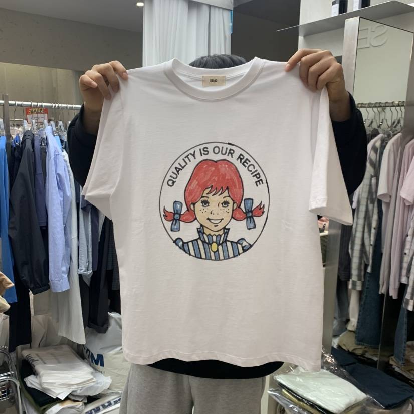 LEESEED-A韓國代購女士新品人氣26春夏職業時尚熱賣休閑T恤SEeD/LEESEEDT恤