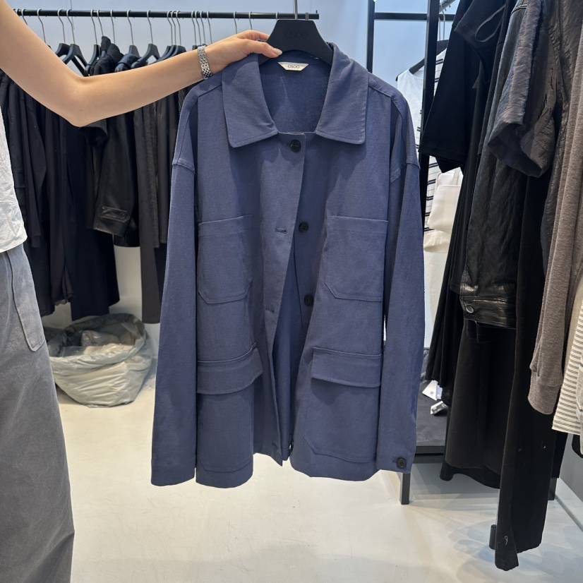 OSOO韓國代購女裝新款熱賣推薦職業26春夏時尚休閑夾克亞麻OSOO夾克