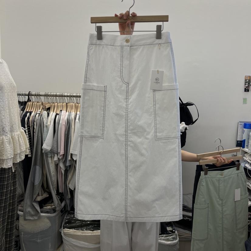 TAN&amp;COMO韓國直郵女士新款熱賣休閑推薦時尚長裙口袋tan-COMO長裙