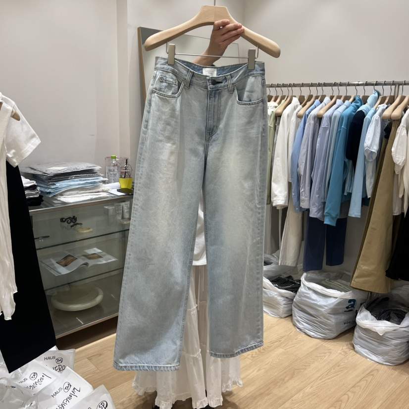 HAUS-A韓國東大門直郵女士新品推薦人氣時尚熱賣牛仔褲復古HAUSWOMEN牛仔褲