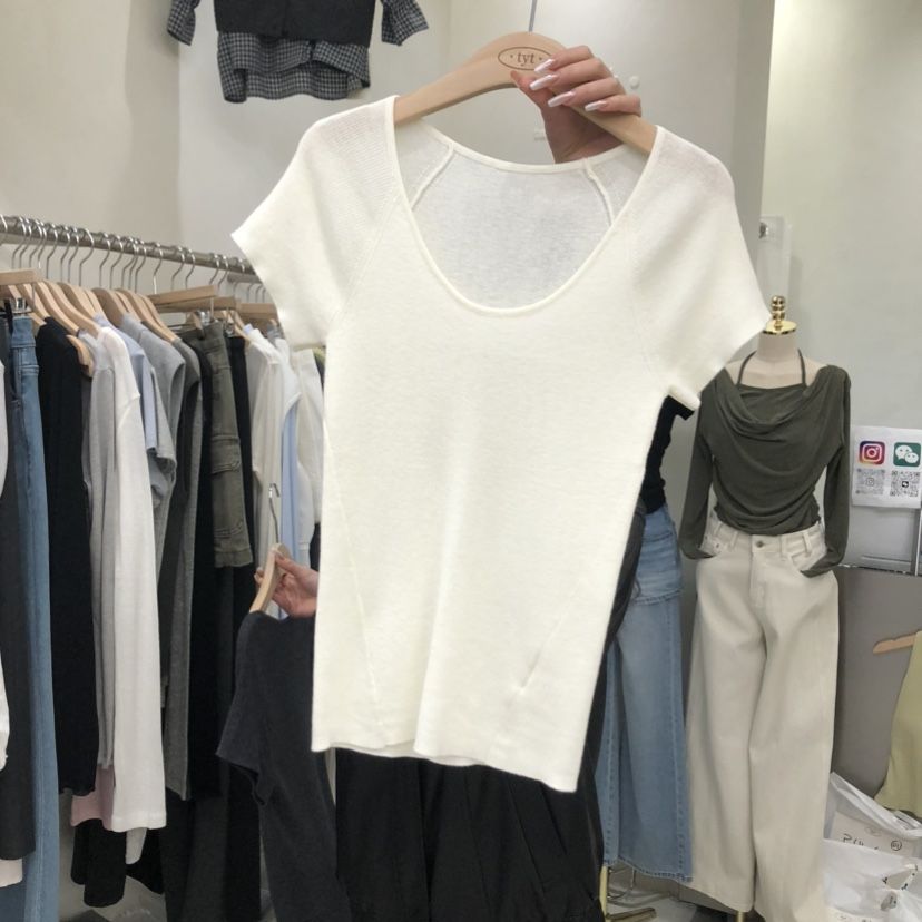 TAKE YOUE TIME韓國東大門代購女裝新品26春夏T恤修身圓領TAKE YOUE TIMET恤