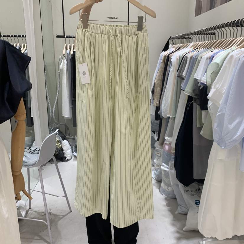 YUNBAL韓國代購女裝新品人氣26春夏職業休閑時尚休閑褲海軍YUNBAL休閑褲