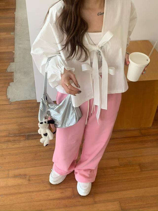 9nine韓國直郵實拍女士新品26春夏休閑襯衫蕾絲衫不含內搭9nine襯衫/蕾絲衫