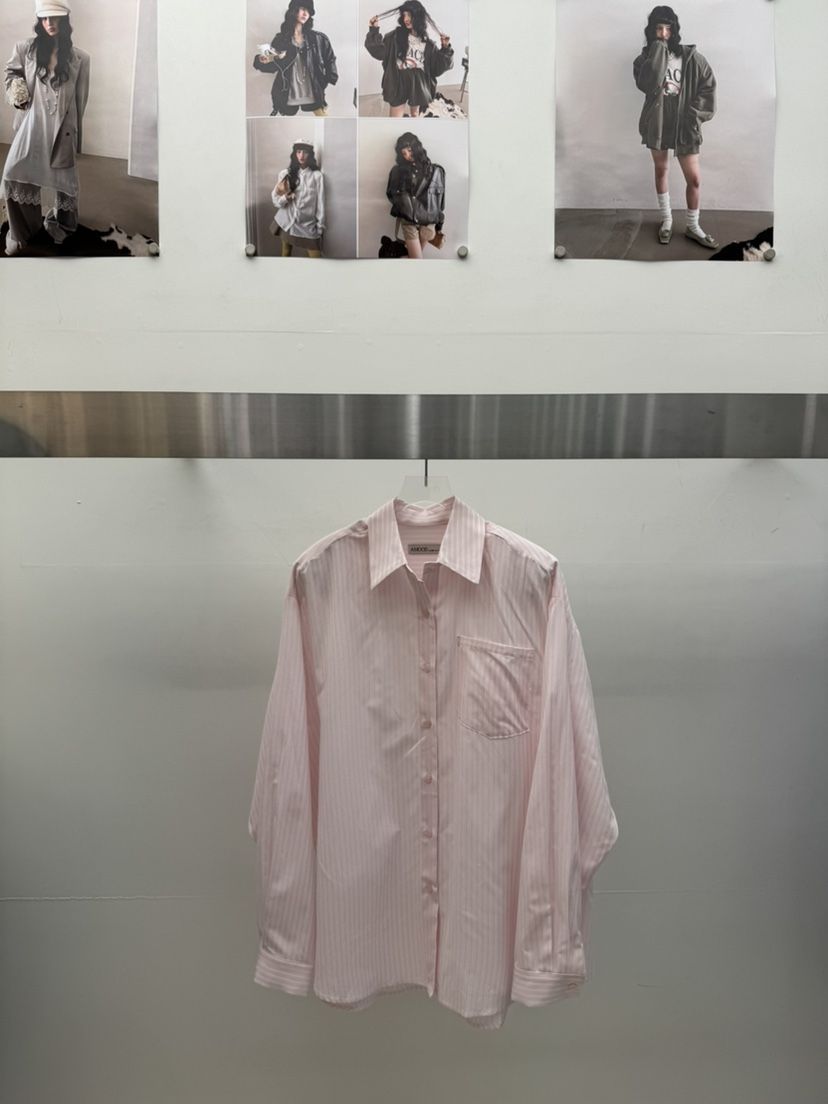 AMOOD韓國直郵實拍女士新款熱賣26春夏人氣休閑襯衫蕾絲衫AMOOD襯衫/蕾絲衫