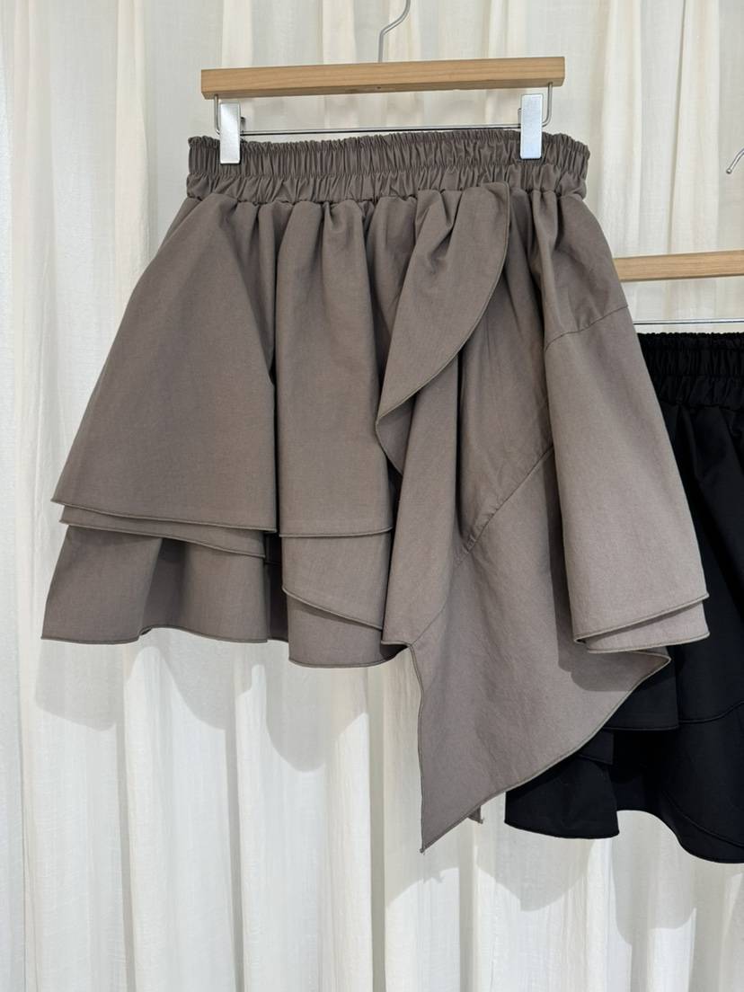 COKKIRI韓國直郵實拍女士新品人氣職業熱賣休閑裙褲不對稱COKKIRI裙褲