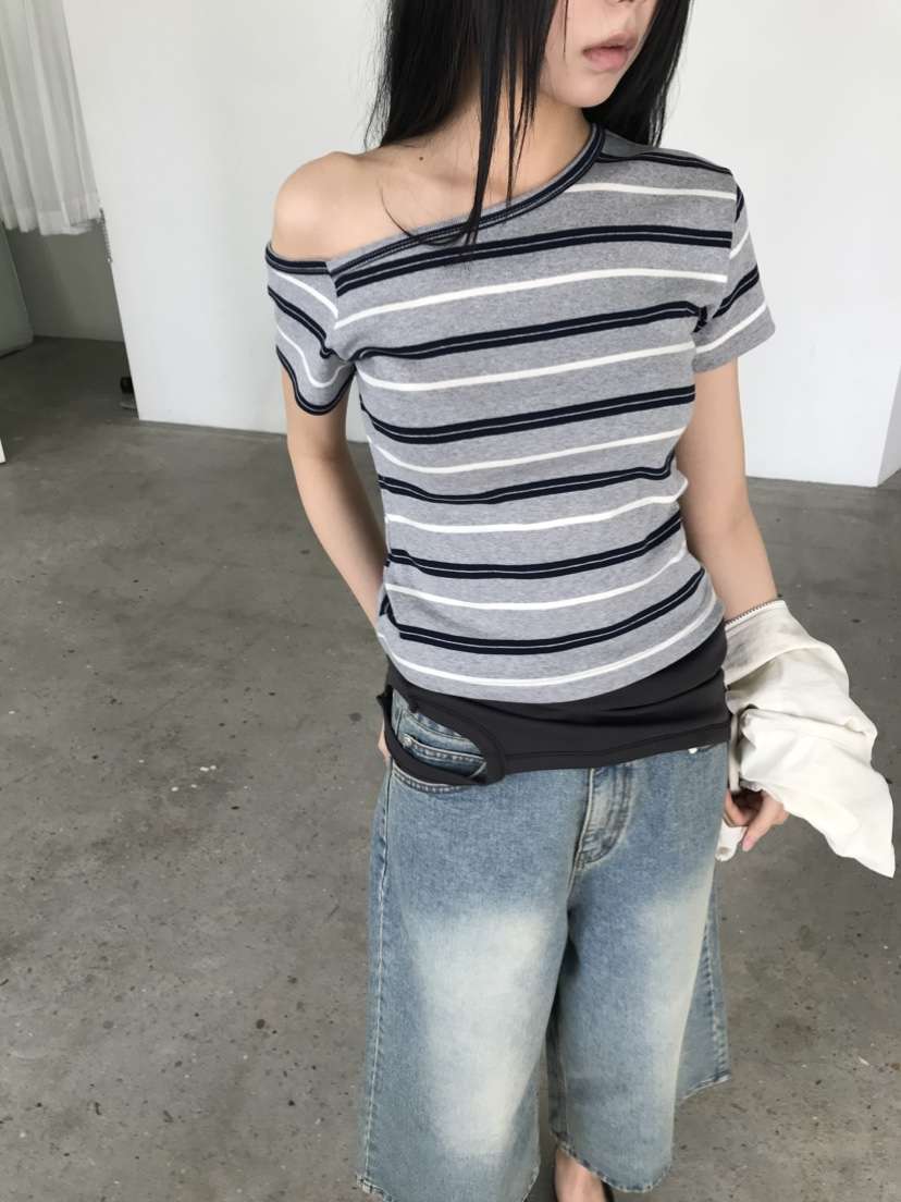 CEDARWOOD韓國東大門直郵女裝新品推薦休閑時尚熱賣26春夏T恤CEDAR WOODT恤