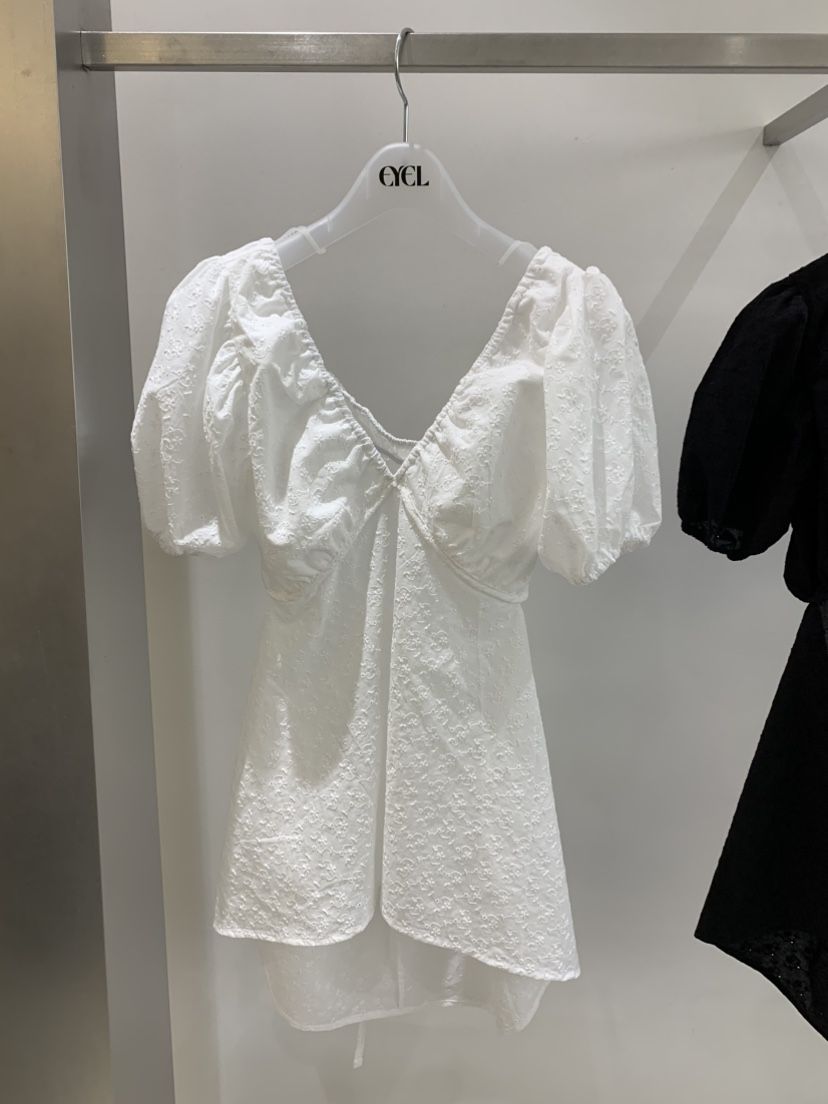 EYEL韓國直郵實拍女士新款休閑職業26春夏襯衫蕾絲衫開衩EYEL襯衫/蕾絲衫