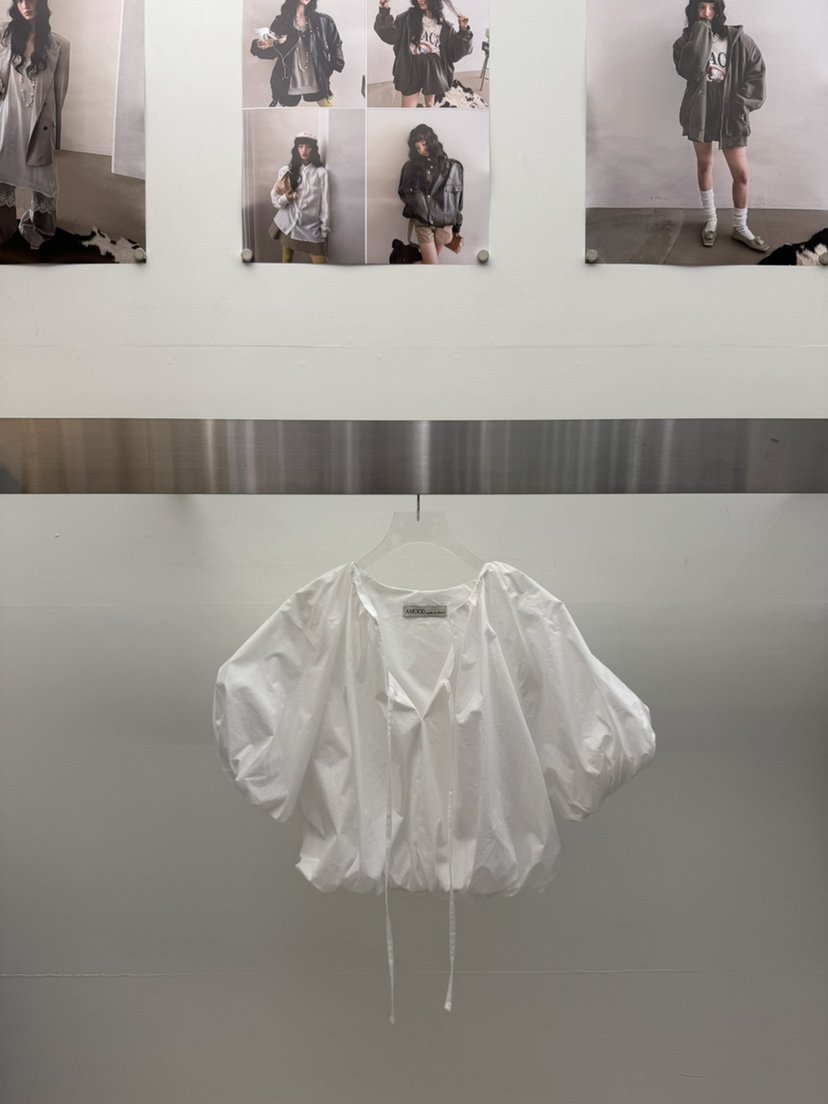 AMOOD韓國直郵女裝新品時尚休閑職業26春夏人氣襯衫蕾絲衫AMOOD襯衫/蕾絲衫