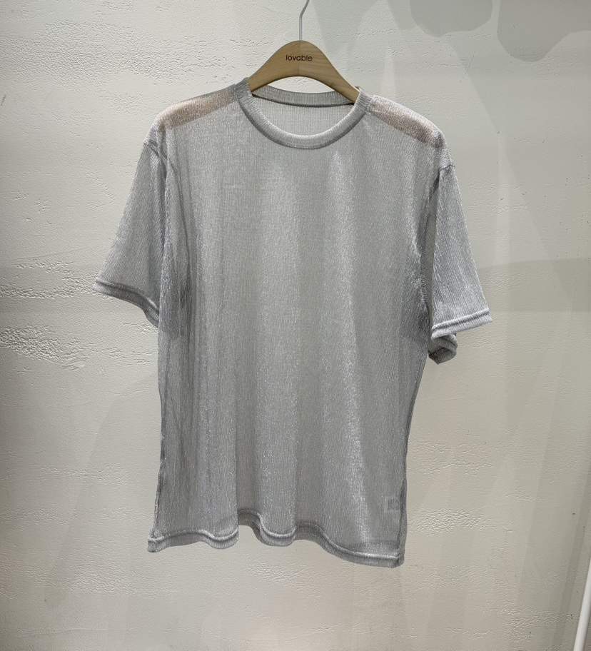 LOVABLE韓國直郵女士新品推薦26春夏休閑時尚職業T恤透明LOVABLET恤