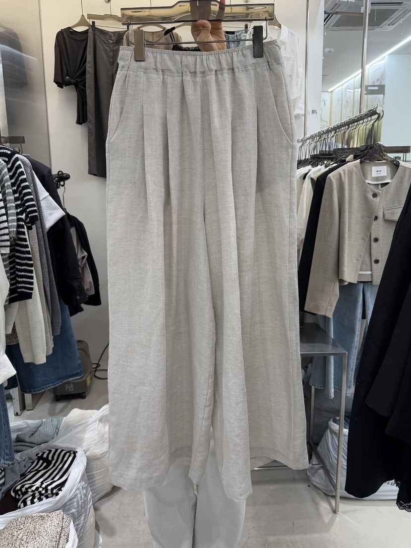 THE SIL韓國代購女士新款職業熱賣休閑人氣休閑褲亞麻布THE SIL/1 2ILLY休閑褲