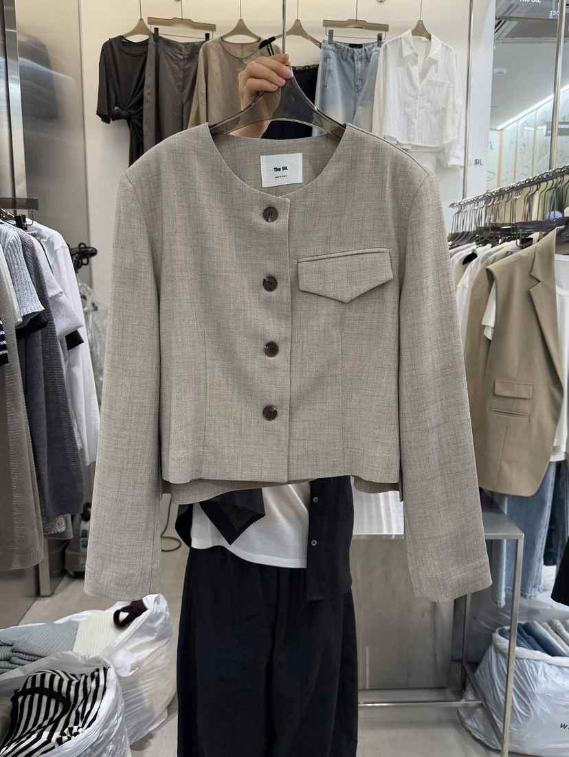 THE SIL韓國代購女士新款時尚熱賣26春夏休閑職業人氣夾克THE SIL/1 2ILLY夾克