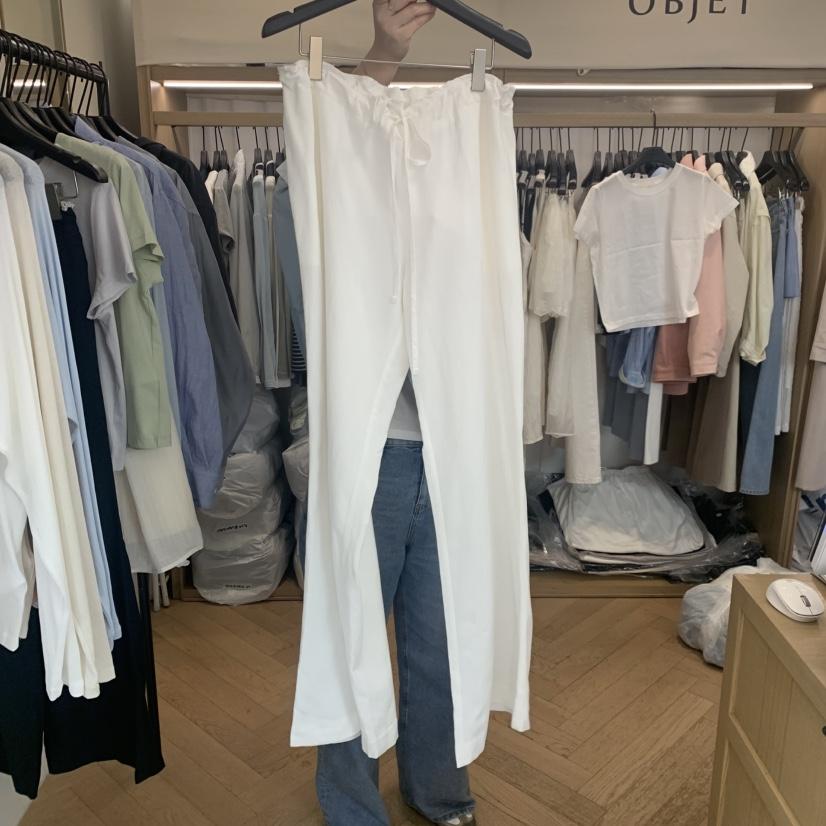 OBJET/LOVEUSU韓國直郵女裝新品人氣休閑熱賣休閑褲亞麻布OBJET/LOVEUSU休閑褲