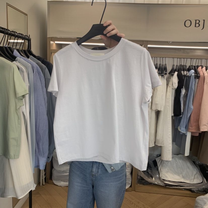 OBJET/LOVEUSU韓國東大門直郵女裝新款職業熱賣時尚T恤棉OBJET/LOVEUSUT恤