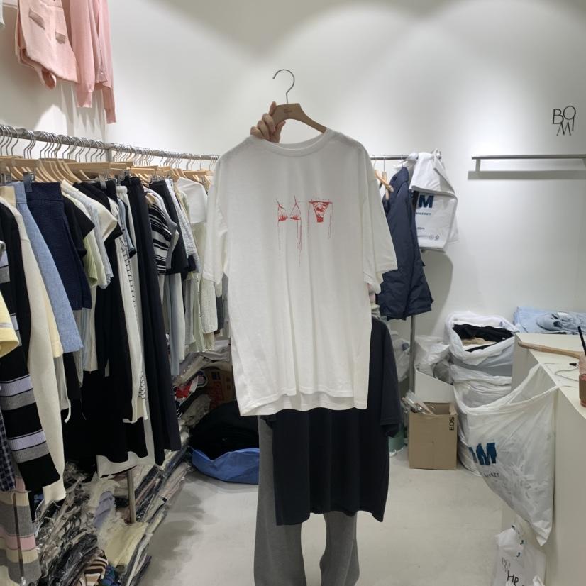 BY BOMI韓國東大門直郵女裝新款休閑熱賣26春夏人氣T恤亞麻BY BOMIT恤