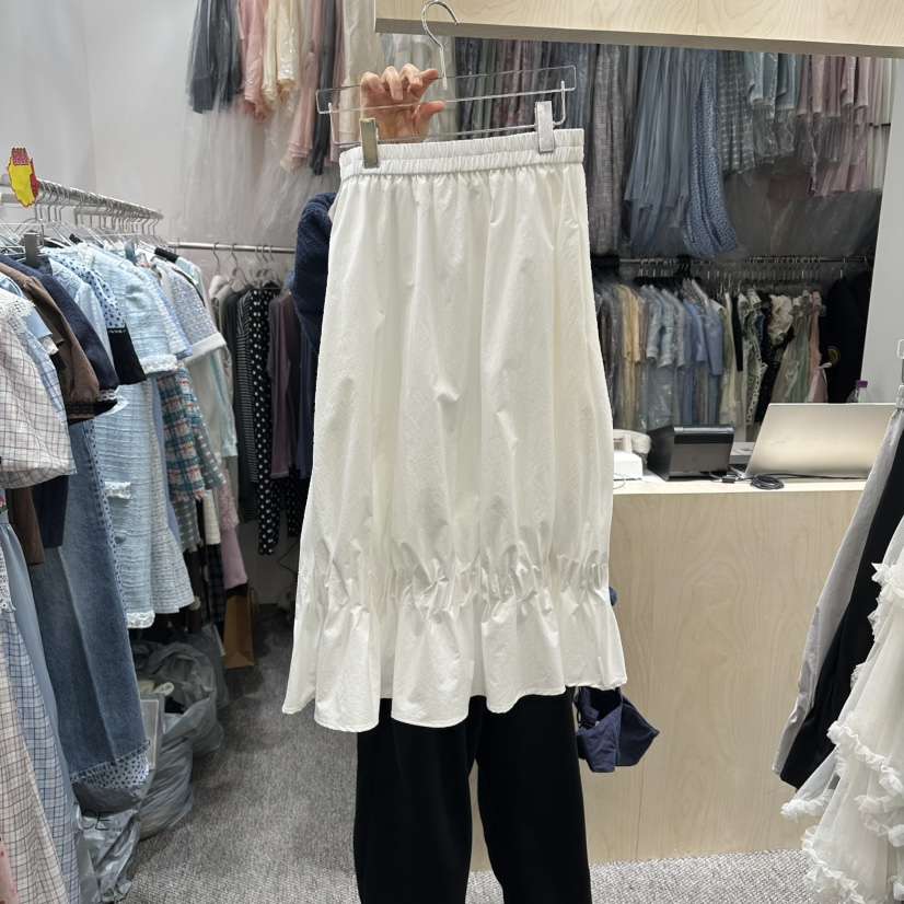 NAPKIN韓國直郵女裝新款職業人氣休閑26春夏推薦長裙褶皺NAPKIN長裙