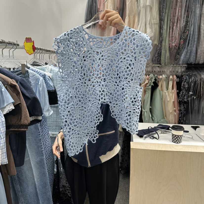 NAPKIN韓國東大門代購女士新款時尚熱賣26春夏吊帶背心不對稱NAPKIN吊帶/背心