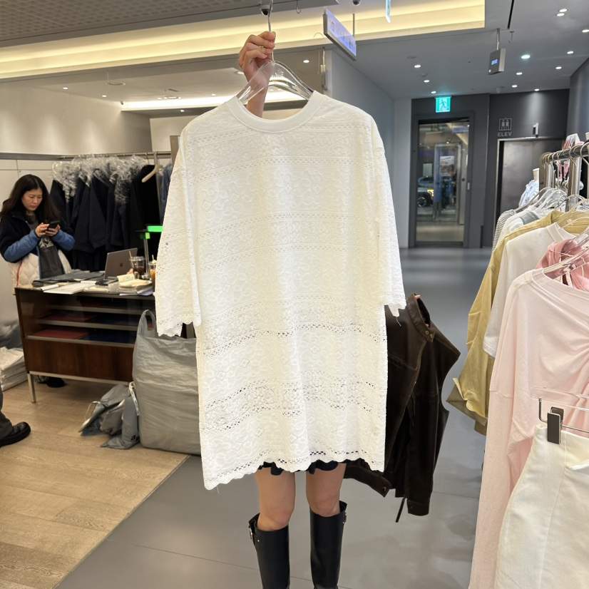 JENNIE韓國東大門代購女裝新品職業推薦26春夏連衣裙蕾絲JENNIE/VENEFIT連衣裙