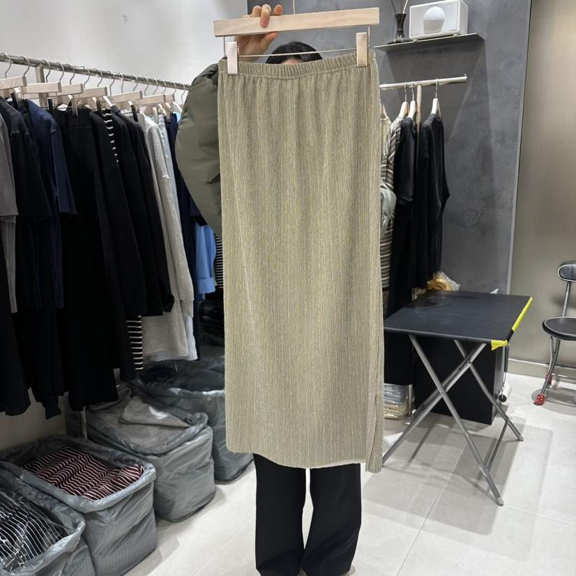 OPEN韓國直郵女裝新款推薦時尚26春夏熱賣人氣休閑長裙褶裙OPEN長裙