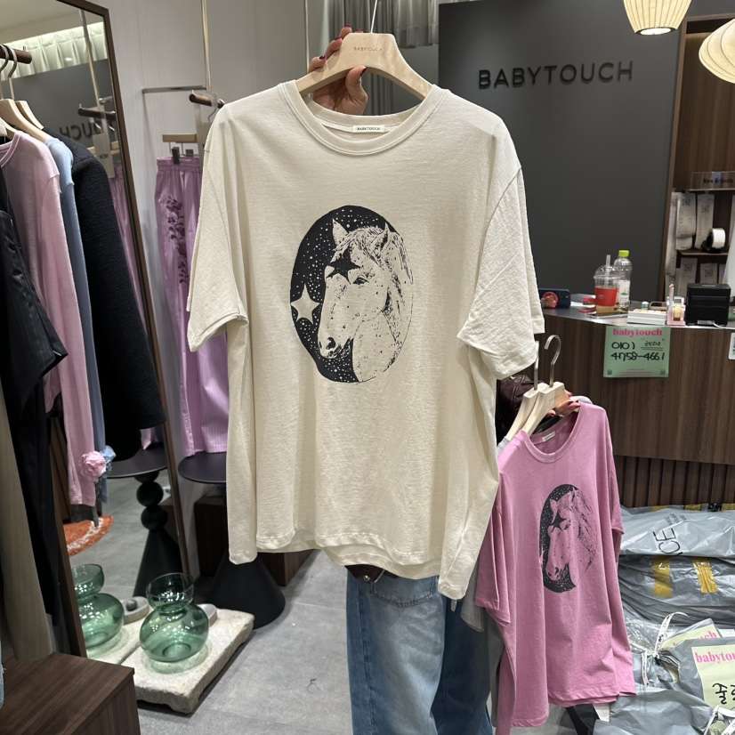 BABYTOUCH韓國東大門直郵女士新款人氣推薦休閑時尚熱賣T恤BABYTOUCHT恤