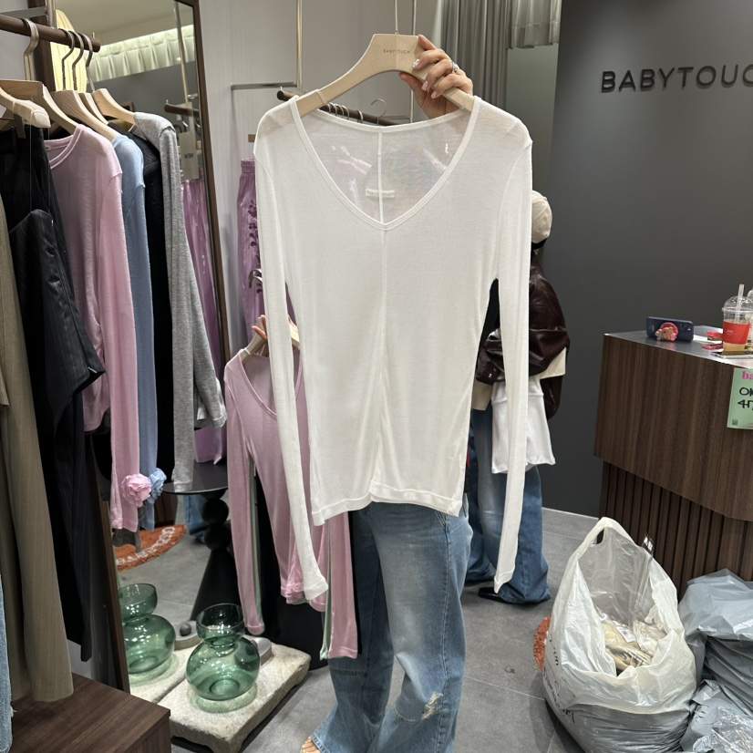 BABYTOUCH韓國直郵女裝新款時尚熱賣休閑26春夏推薦長袖T恤BABYTOUCH長袖T恤