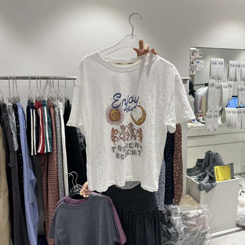 COMBO韓國直郵實拍女裝新款26春夏熱賣休閑人氣推薦職業T恤COM_BOT恤