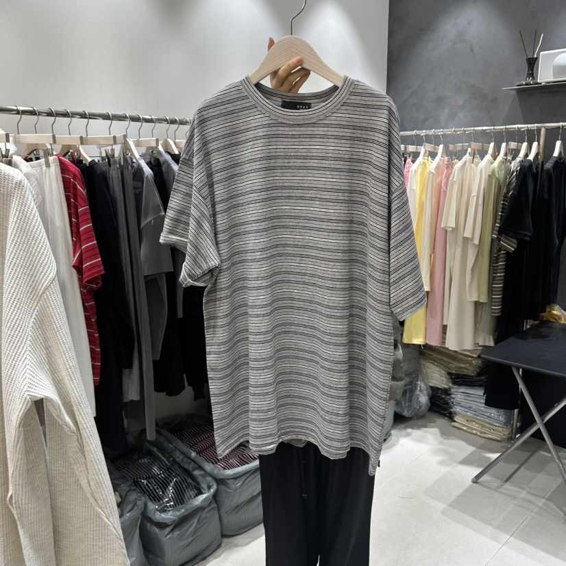 OPEN韓國東大門代購女士新品26春夏熱賣人氣休閑時尚T恤條紋OPENT恤