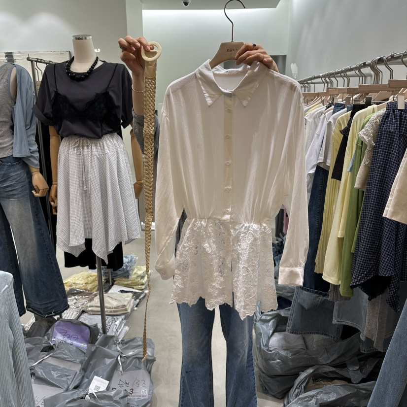 PART3韓國代購女裝新品真品職業人氣26春夏襯衫蕾絲衫含腰帶Part.3襯衫/蕾絲衫