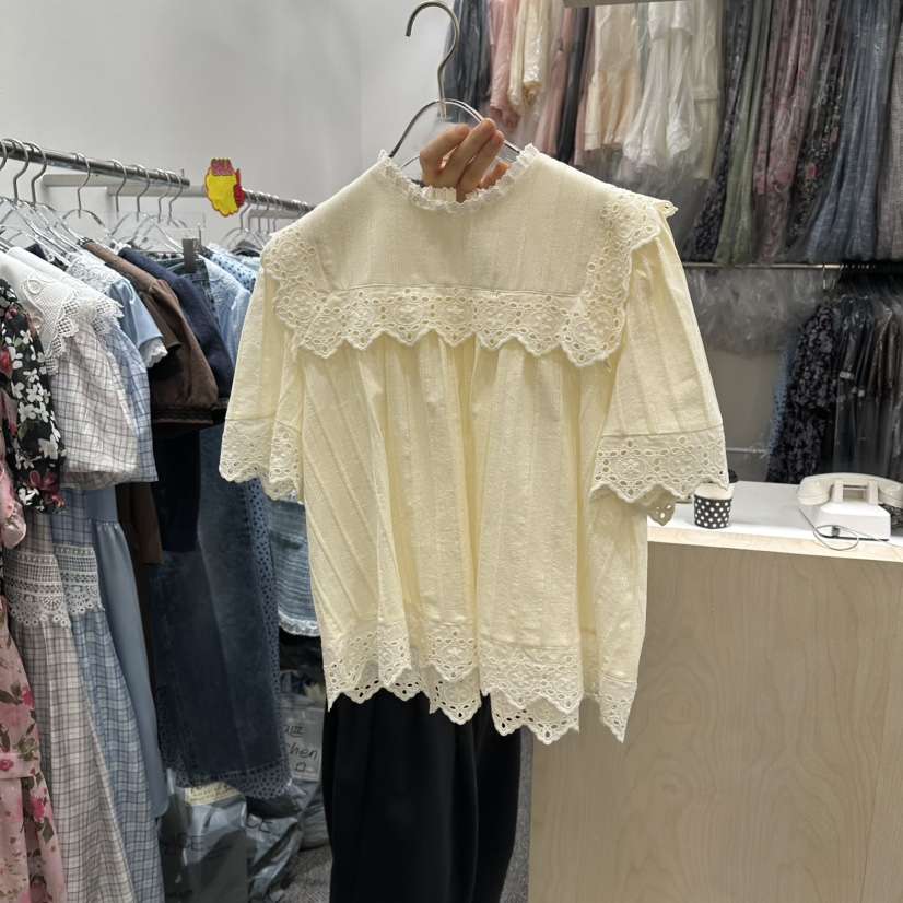 NAPKIN東大門實拍女裝新款人氣休閑真品時尚熱賣襯衫蕾絲衫NAPKIN襯衫/蕾絲衫