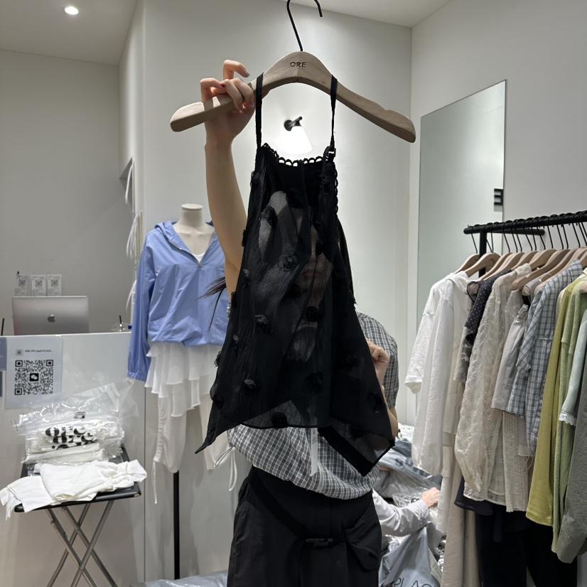 ORE-P韓國直郵女裝新品職業時尚26春夏休閑吊帶背心花朵ORE吊帶/背心