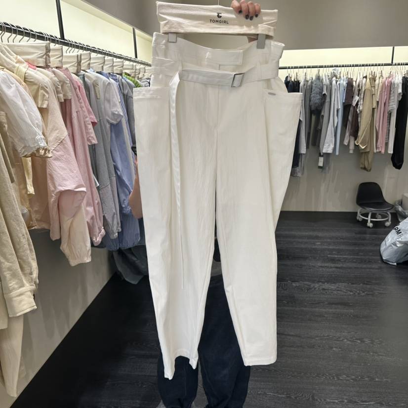 TOMGIRL韓國直郵實拍女士新款推薦人氣26春夏職業時尚休閑褲TOMGIRL休閑褲