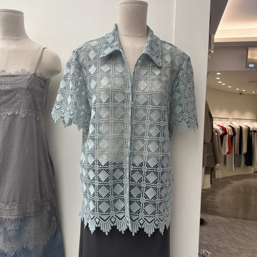 CHAV韓國直郵實拍女裝新款推薦職業人氣熱賣26春夏襯衫蕾絲衫CHAV襯衫/蕾絲衫