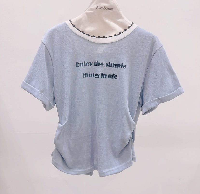 AWESOME-P韓國直郵實拍女裝新款職業熱賣時尚休閑人氣T恤AWESOME-PT恤