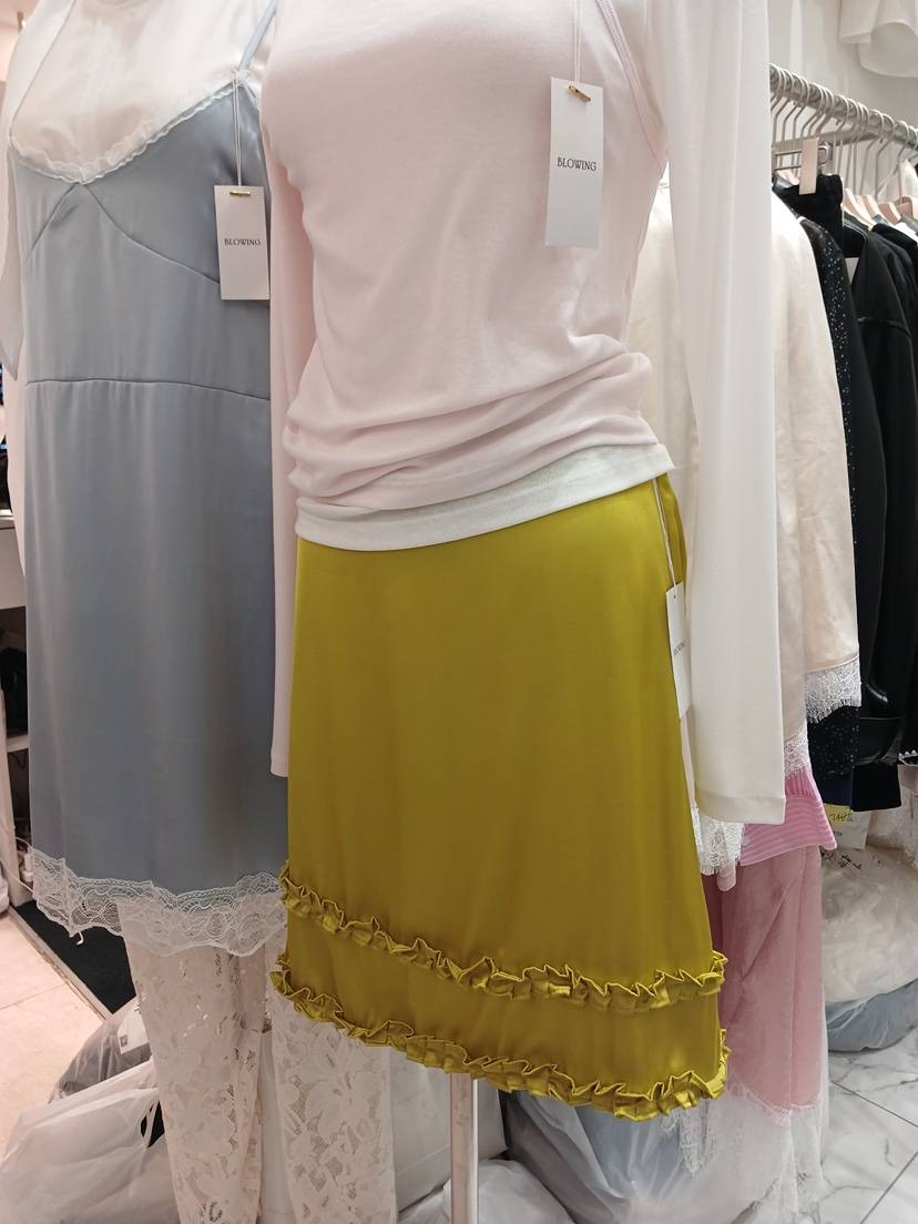 BLOWING韓國直郵實拍女裝新品熱賣時尚推薦休閑半身裙中短裙BLOWING半身裙/中短裙