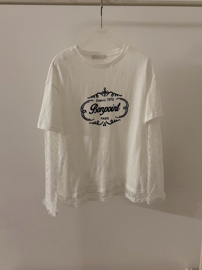 LATTE-P韓國直郵實拍女裝新款26春夏時尚職業長袖T恤假兩件LATTE-P長袖T恤