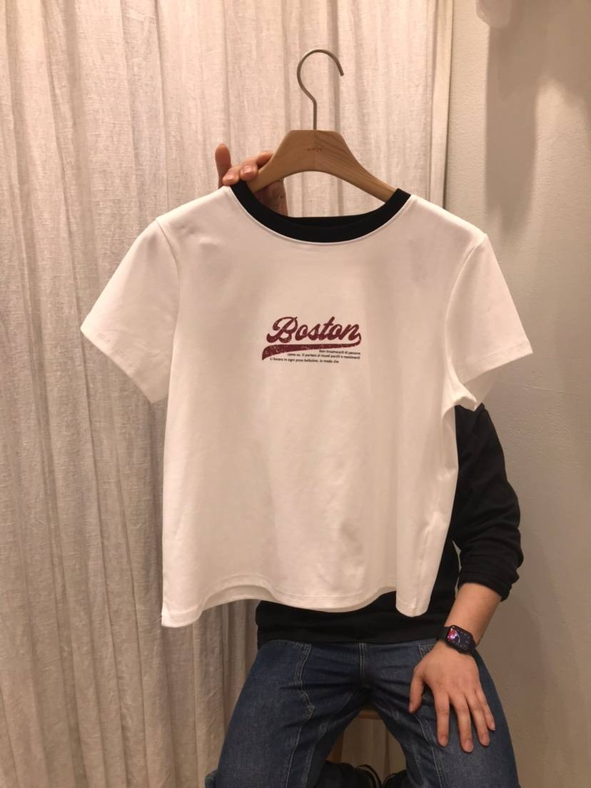 AHOY韓國東大門代購女裝新品休閑人氣26春夏職業熱賣推薦T恤AHOYT恤