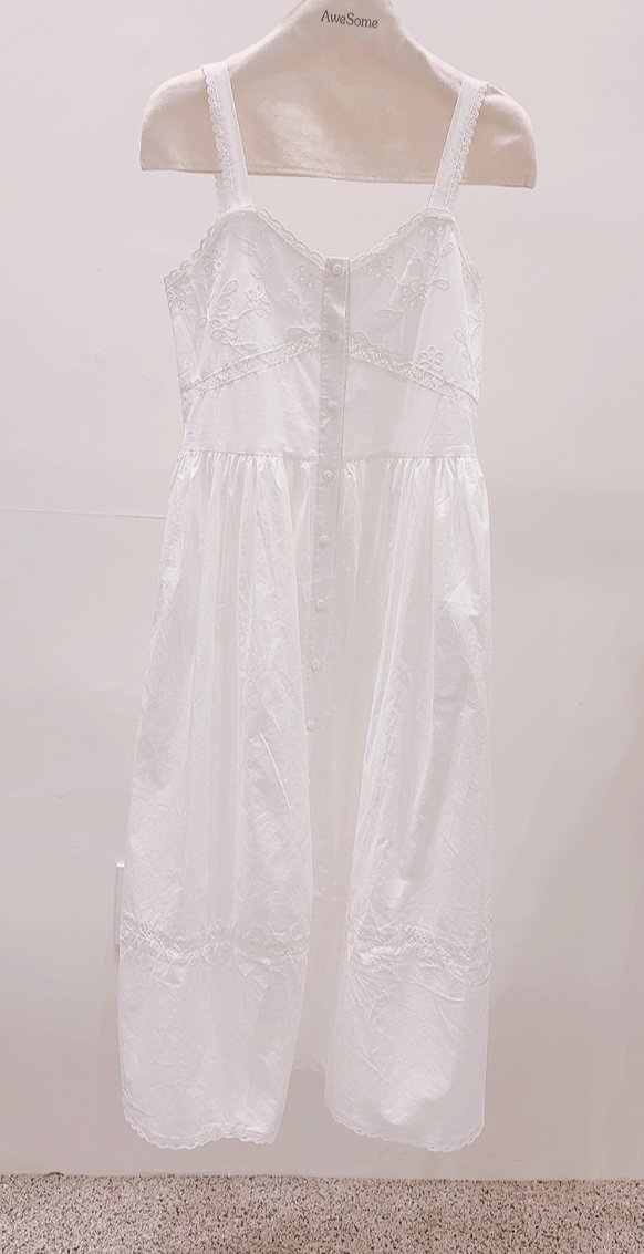 AWESOME-P韓國直郵實拍女裝新品職業休閑推薦連衣裙棉質AWESOME-P連衣裙