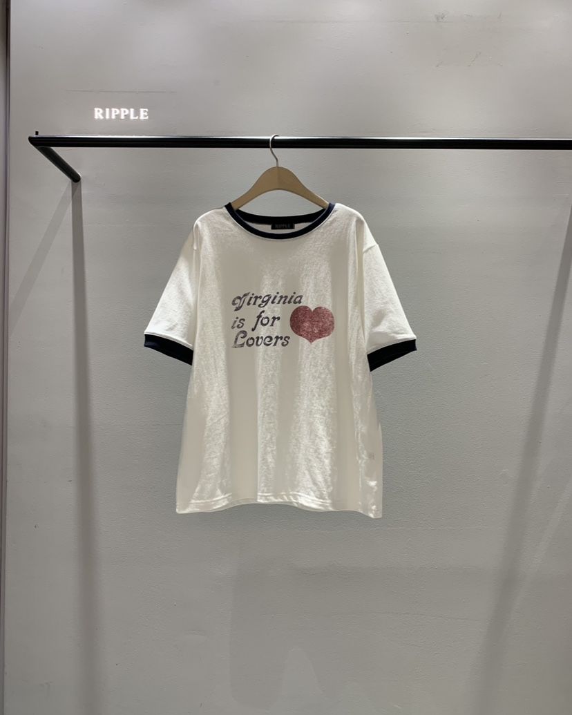 RIPPLE-P韓國直郵實拍女裝新款休閑人氣推薦時尚26春夏T恤RIPPLE-PT恤