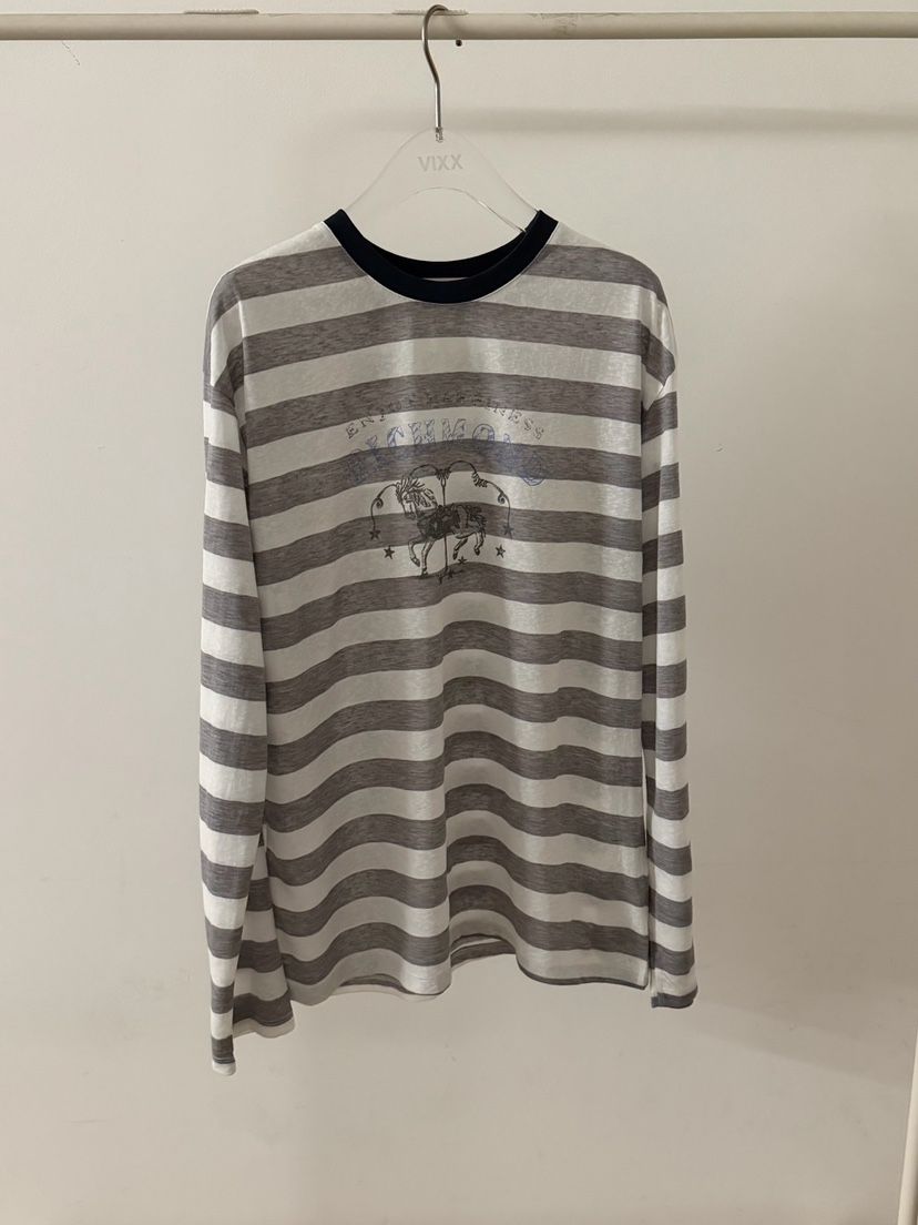 LATTE-P韓國東大門直郵女裝新品熱賣人氣26春夏長袖T恤條紋LATTE-P長袖T恤